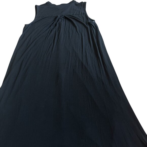 Eileen Fisher Sleeveless Button-Down Dress Crew Neck Stretch Size Medium Women's - Picture 8 of 11